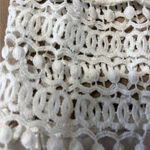 Rue21 Off white Sundress Mini with unlined/sheer waist and upper back size Large - Picture 4 of 6